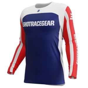 Motocross dres Shot Contact Mythic plavo-crveni