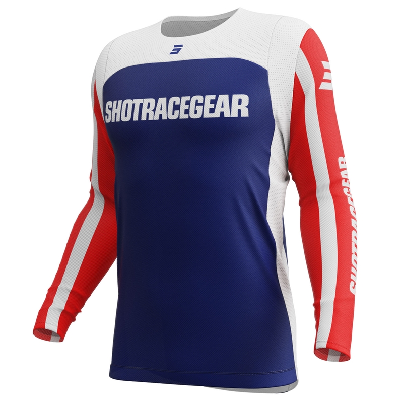Motocross dres Shot Contact Mythic plavo-crveni