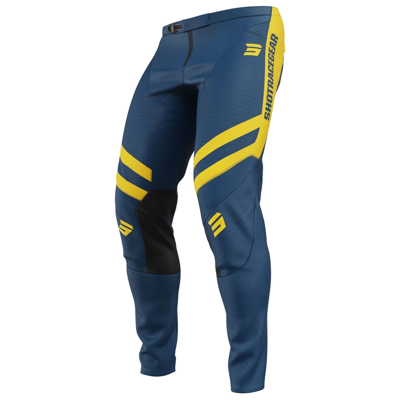 Motocross hlače Shot Contact Mythic plavo-žute boje