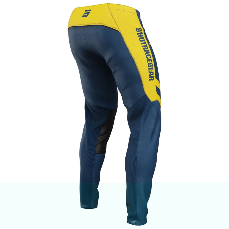 Motocross hlače Shot Contact Mythic plavo-žute boje