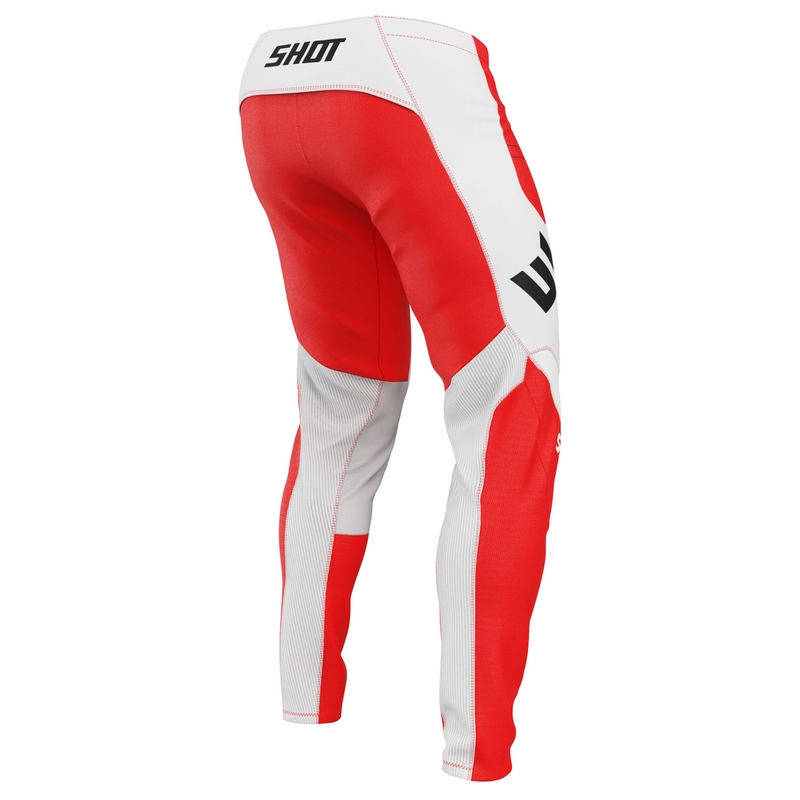Motocross hlače Shot Contact Shield crvene