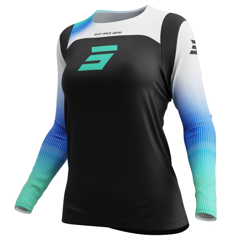 Ženska motocross majica Shot Contact Hera plava