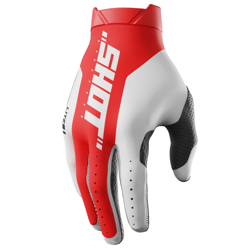 Shot Lite Pro motocross rukavice crvene boje