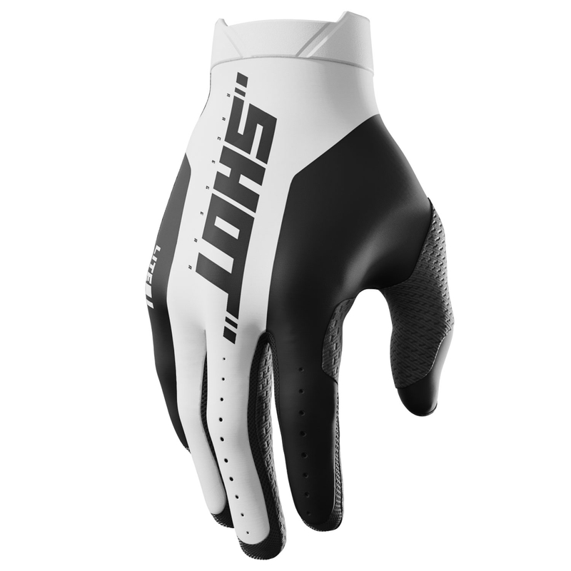 Shot Lite Pro motocross rukavice bijele boje