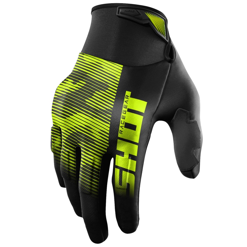 Motocross rukavice Shot Drift Tactic fluo žute