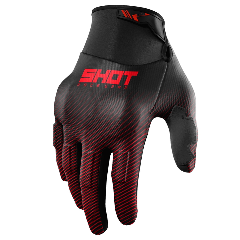 Motocross rukavice Shot Drift Rim crvene