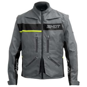 Motociklistička jakna Shot Contact Assault 2.0 sivo-fluo žuta