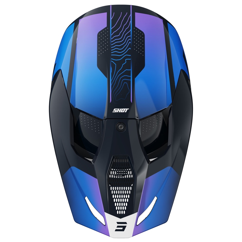 Dječja kaciga za motocross Shot Furious Apex plava