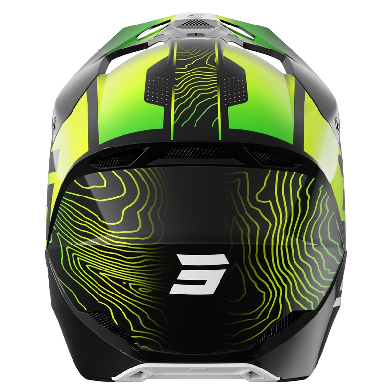 Dječja kaciga za motocross Shot Furious Apex fluo žuta