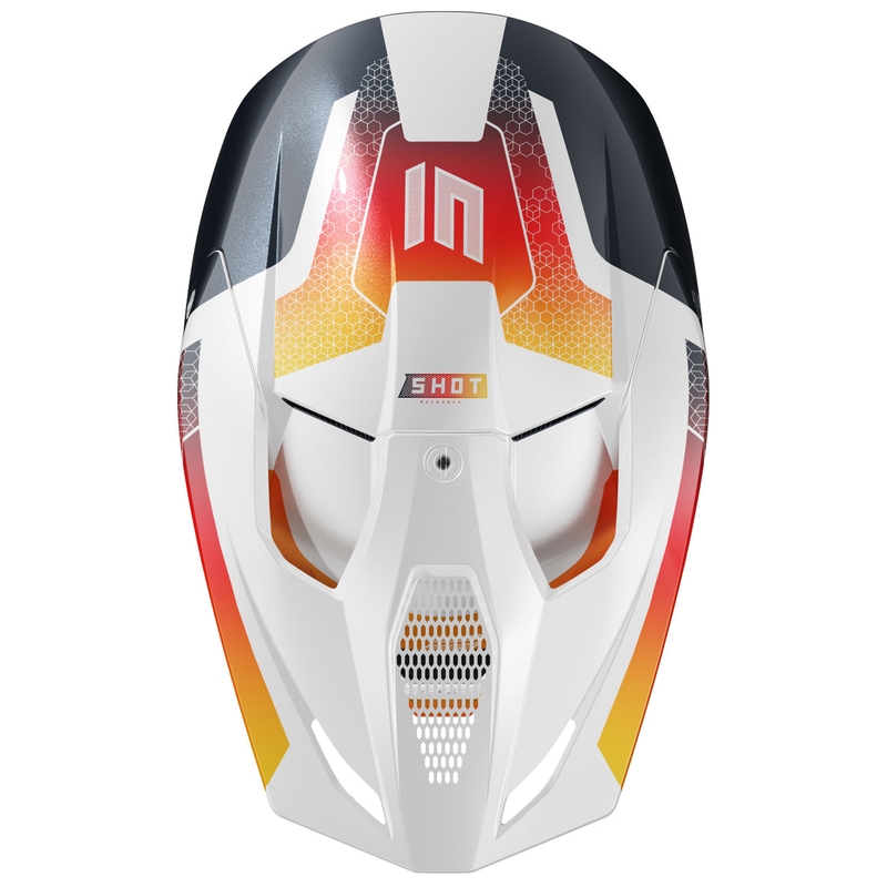 Dječja kaciga za motocross Shot Furious Phaser plavo-crvena