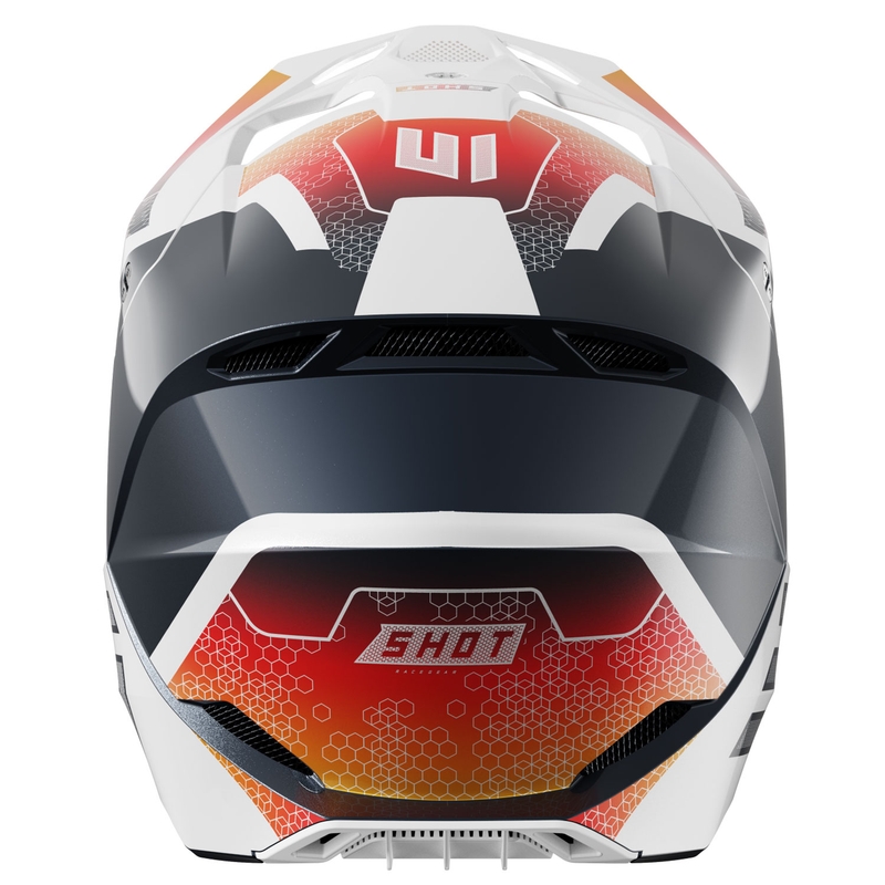 Dječja kaciga za motocross Shot Furious Phaser plavo-crvena