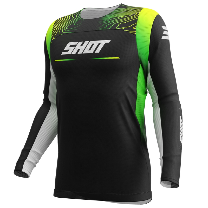 Dječji motocross dres Shot Contact Apex fluo žuti
