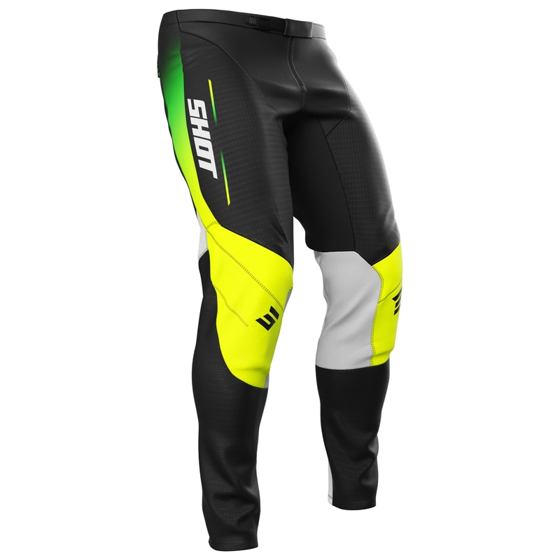 Dječje motocross hlače Shot Contact Apex fluo žute