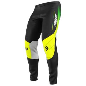 Dječje motocross hlače Shot Contact Apex fluo žute