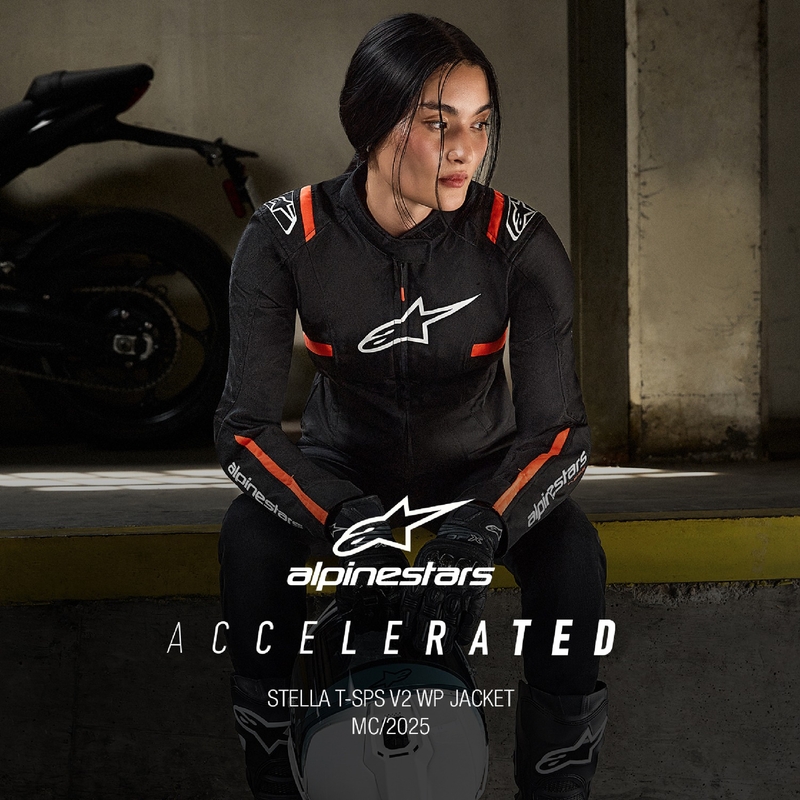 Ženska motoristička jakna Alpinestars Stella T-SPS 2 Vodootporna crno-bijela-fluo crvena