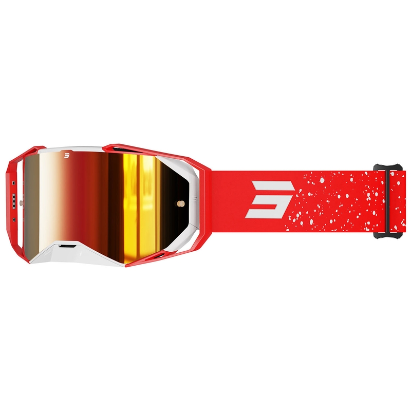 Motocross naočale Shot Lite Mist crvene s crvenim iridij pleksiglasom