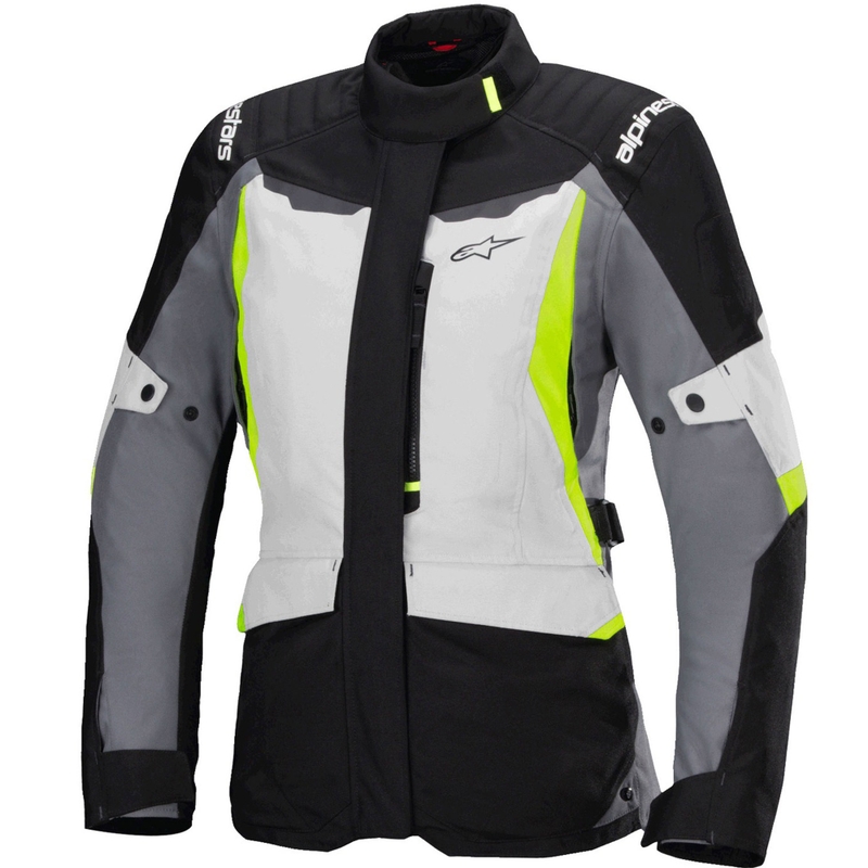Ženska motociklistička jakna Alpinestars Stella ST-1 Vodootporna sivo-crna-fluo žuta