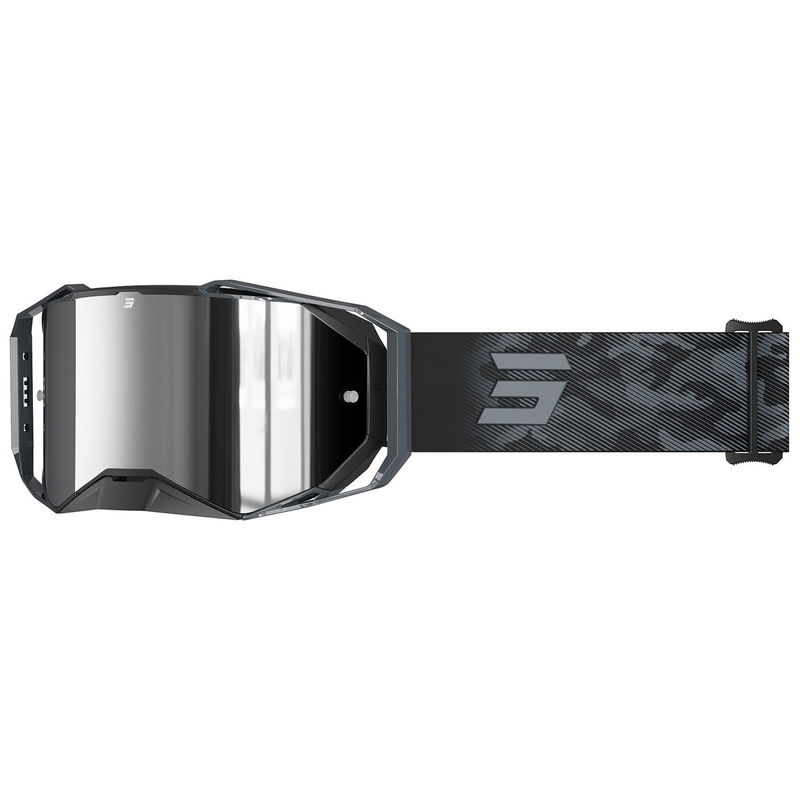 Motocross naočale Shot Lite Patrol sive sa srebrnim iridij pleksiglasom