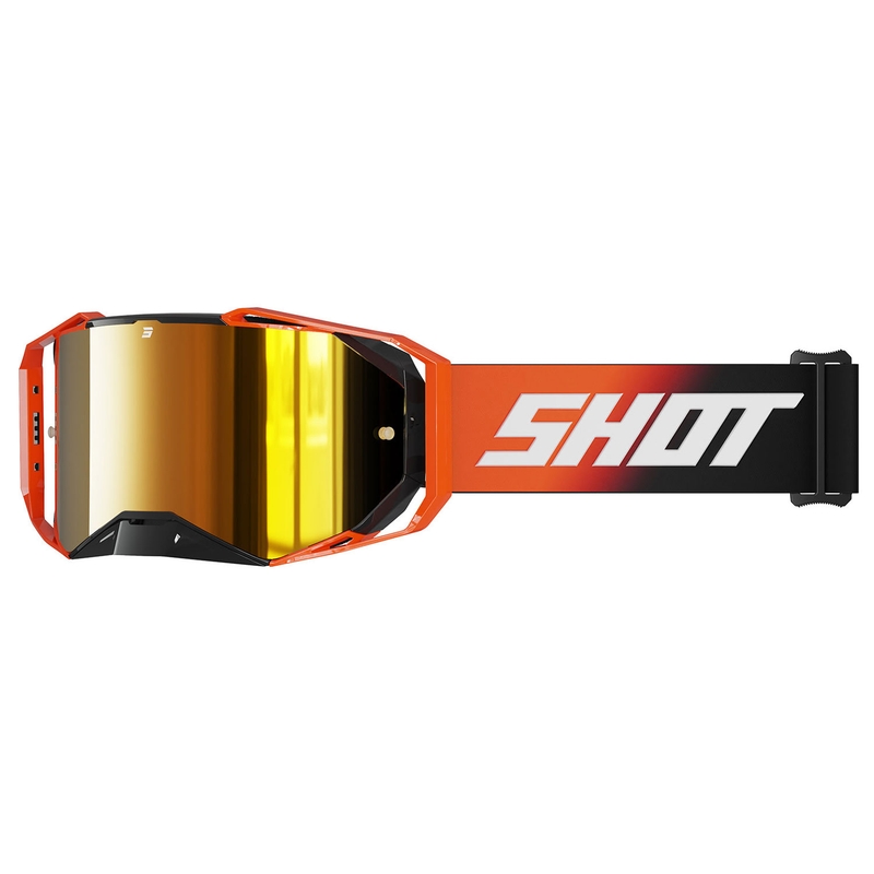 Motocross naočale Shot Lite Solid narančaste s narančastim iridijevim pleksiglasom