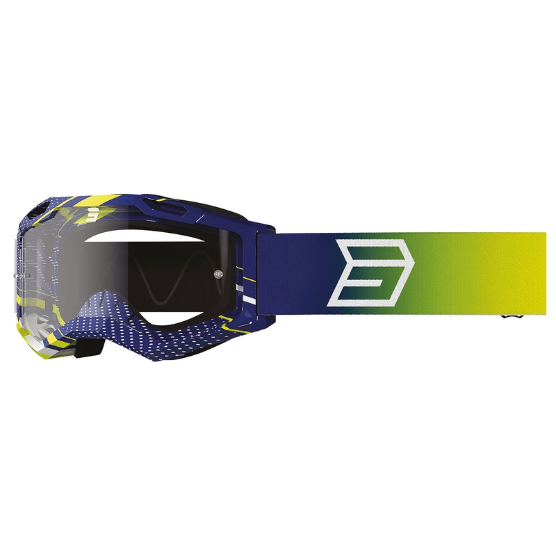 Dječje naočale za motocross Shot Rocket Kid 2.0 drop blue s prozirnim pleksiglasom