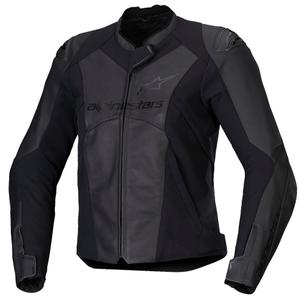 Alpinestars Stella Faster 3 ženska kožna motoristička jakna crno-crna