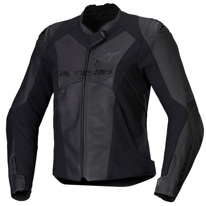 Alpinestars Stella Faster 3 ženska kožna motoristička jakna crno-crna