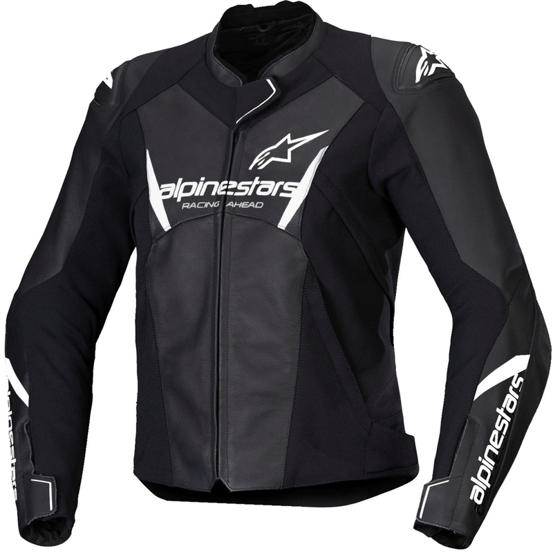 Alpinestars Stella Faster 3 ženska kožna motoristička jakna crno-bijela