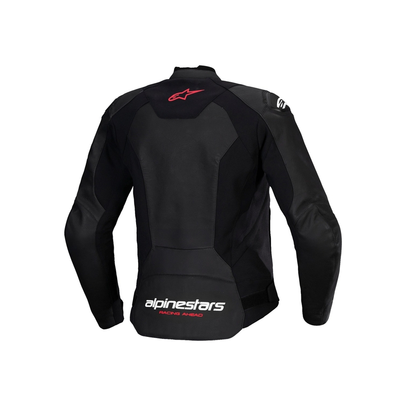 Ženska kožna motoristička jakna Alpinestars Stella Faster 3 crno-bijela-fluo crvena