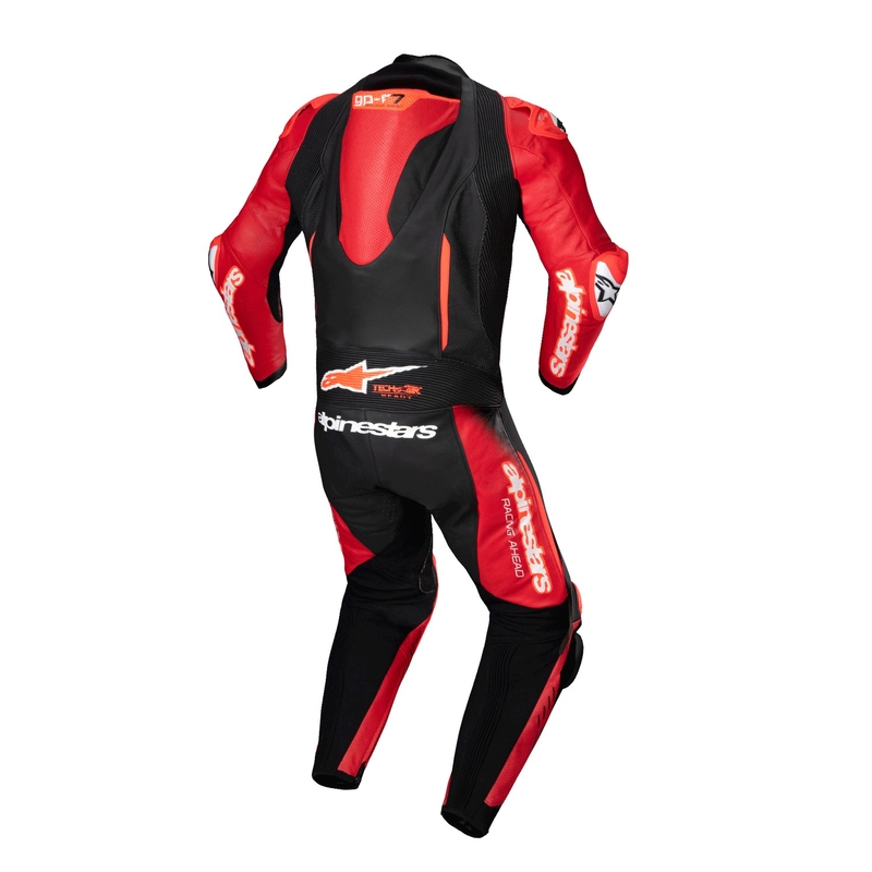 Alpinestars GP-R7 Tech-Air spreman/kompatibilan jednodijelni kožni kombinezon crno-crveni