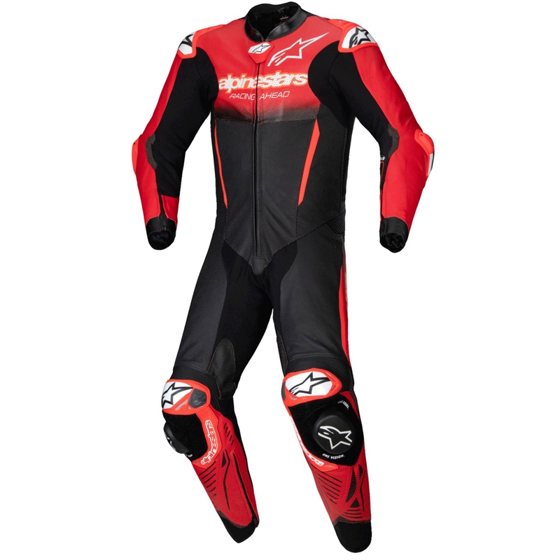 Alpinestars GP-R7 Tech-Air spreman/kompatibilan jednodijelni kožni kombinezon crno-crveni