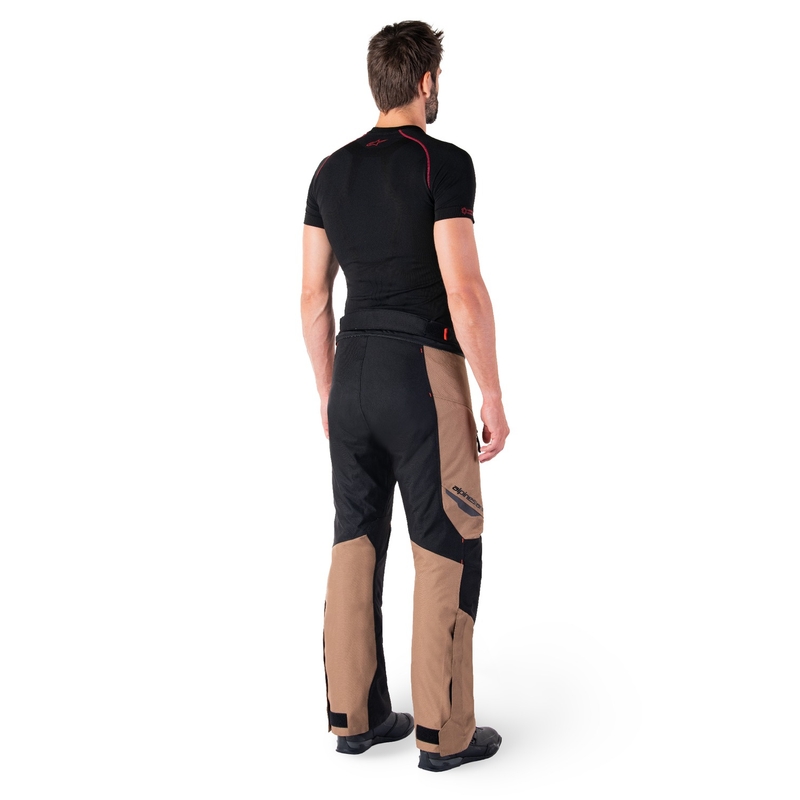 Alpinestars ST-1 Vodootporne motociklističke hlače kaki-pješčano-crne-fluo crvene