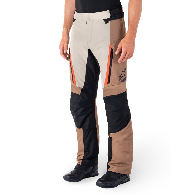 Alpinestars ST-1 Vodootporne motociklističke hlače kaki-pješčano-crne-fluo crvene