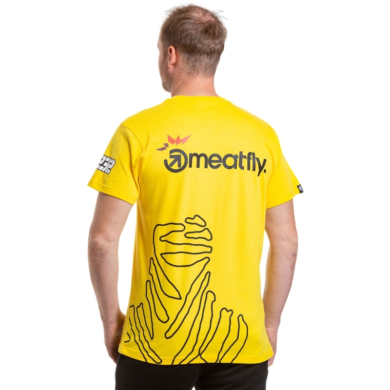 Majica kratkih rukava Meatfly Big Shock Dakar žuta