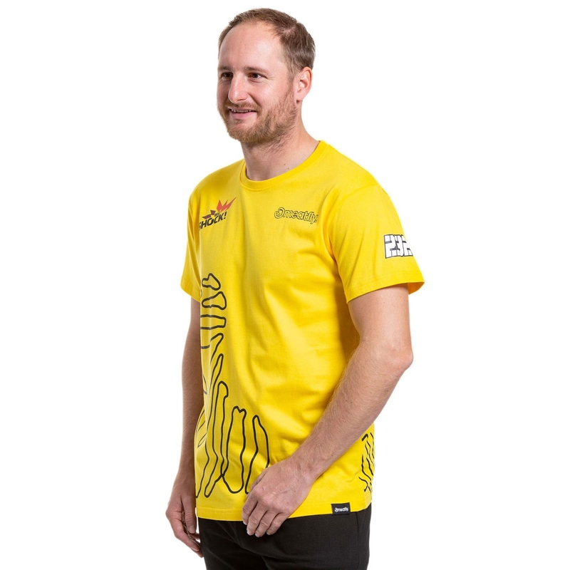 Majica kratkih rukava Meatfly Big Shock Dakar žuta