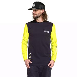 Majica s dugim rukavima Meatfly Appex fluo žuto-crna