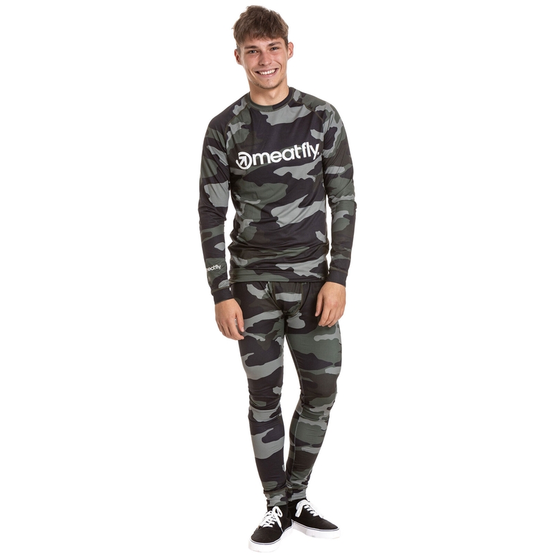 Termo rublje Meatfly Sloan camo maslinasto zelena