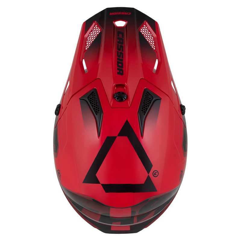 Cassida Cross Cup 2 Motociklistička motocros kaciga Napa Red Pearl-Purple-Crna