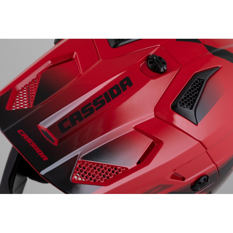 Cassida Cross Cup 2 Motociklistička motocros kaciga Napa Red Pearl-Purple-Crna