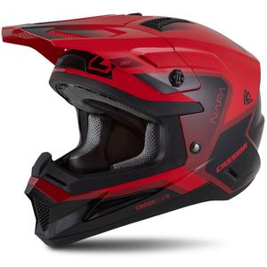 Cassida Cross Cup 2 Motociklistička motocros kaciga Napa Red Pearl-Purple-Crna