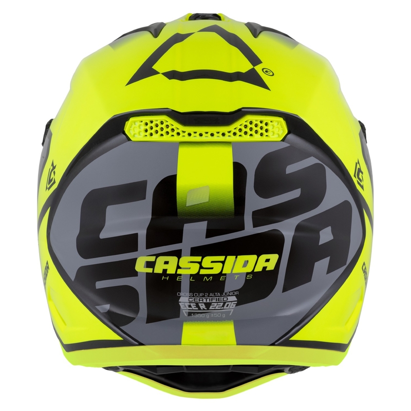 Cassida Cross Cup 2 Napa Fluo Yellow-Black-Grey Pearl dječja kaciga za motocross
