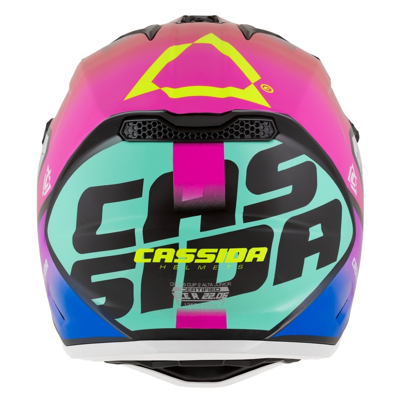 Višebojna dječja motocross kaciga Cassida Cross Cup 2 Napa pearl