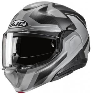 Motociklistička kaciga na preklop HJC F100 Bios MC5SF crno-siva