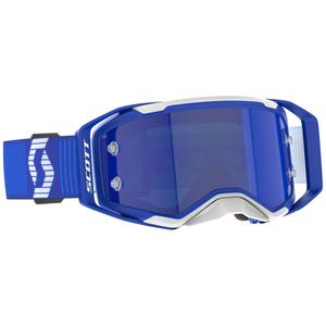 SCOTT Prospect 2.0 motocross naočale plavo-bijele s plavim ogledalnim staklom