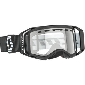 SCOTT Prospect 2.0 Enduro motocross naočale crno-bijele s prozirnim pleksiglasom