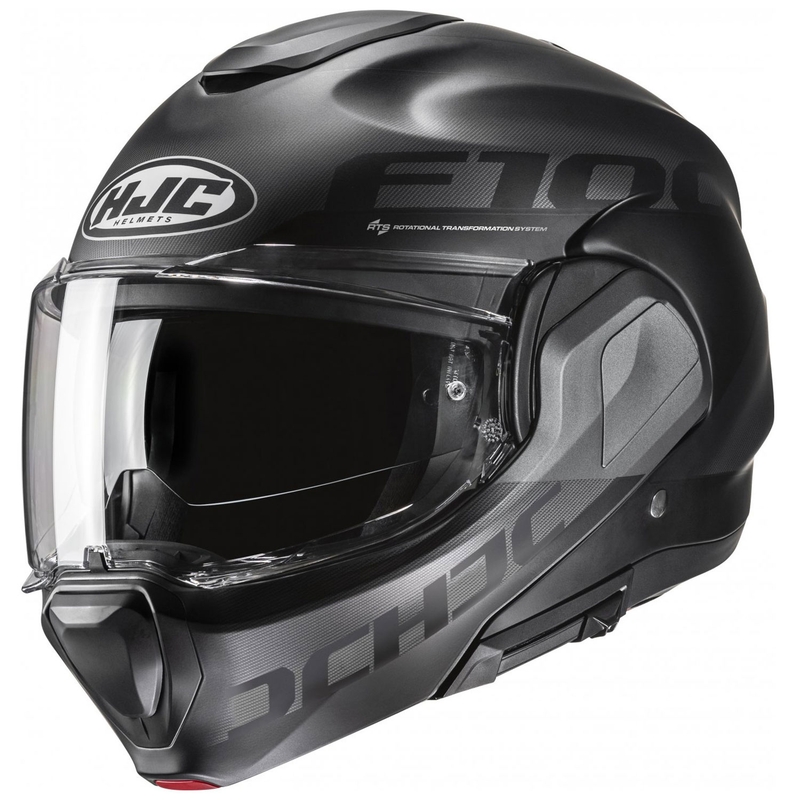 Motociklistička kaciga na preklop HJC F100 Hetal MC5SF crno-siva