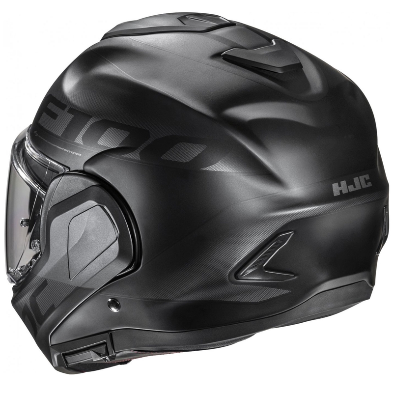 Motociklistička kaciga na preklop HJC F100 Hetal MC5SF crno-siva