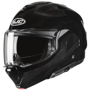 Motociklistička kaciga na preklop HJC F100 Solid metalik crna