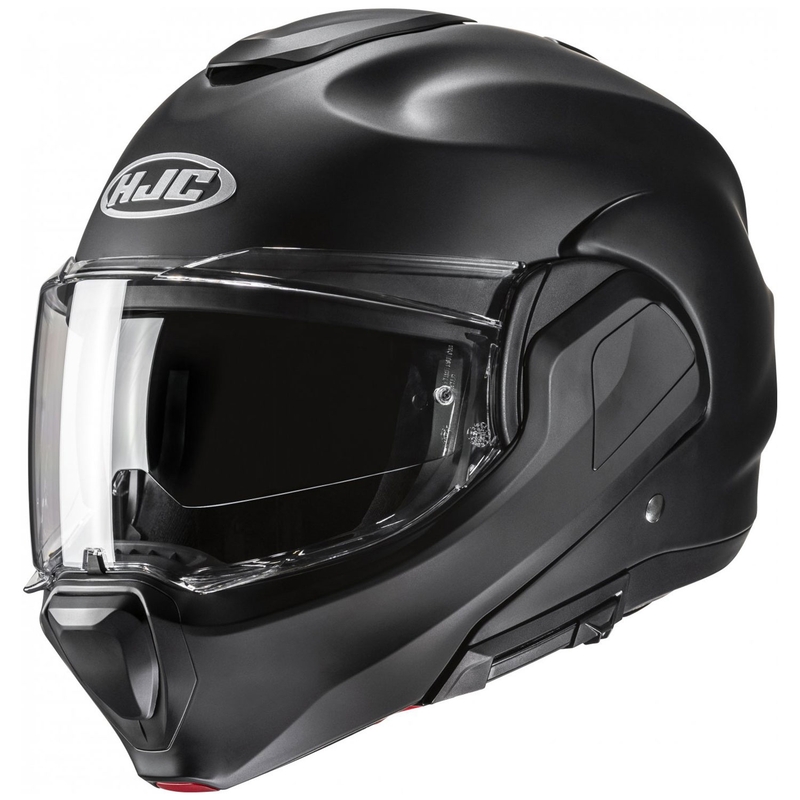 Motociklistička kaciga na preklop HJC F100 Solid Semi Flat crna