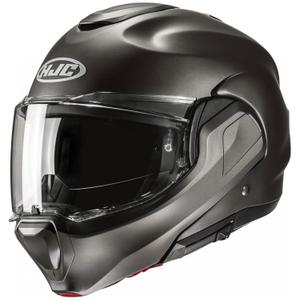 Motociklistička kaciga na preklop HJC F100 Solid Semi black-titanium