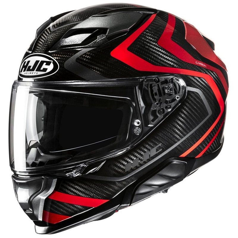 Motociklistička kaciga za cijelo lice HJC F71 Carbon Nevio MC1 crno-crvena
